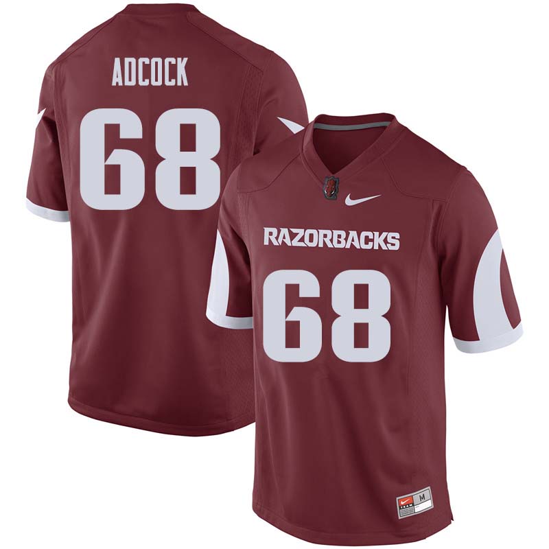 Men #68 Kirby Adcock Arkansas Razorback College Football Jerseys Sale-Cardinal